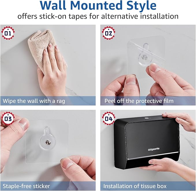 Paper Towel Dispenser Wall Mounted, Trifold/C Fold/Z Fold Paper Towel Holder - Image 4
