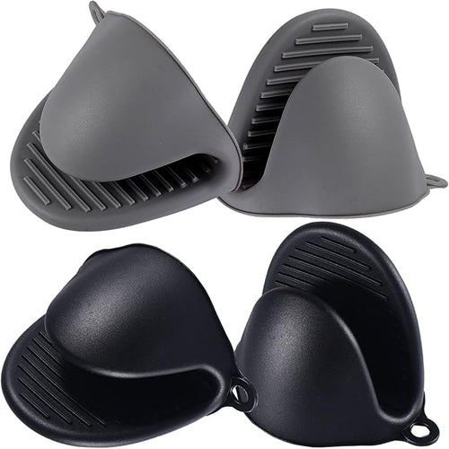 2 Pairs Mini Oven Gloves Silicone Heat Resistant Cooking Pinch Mitts Potholder by Acronde