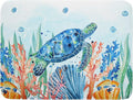Giwawa Sea Turtle Dish Drying Mat 18x24in Watercolor Blue Tortoise Dish Drainer by Giwawa