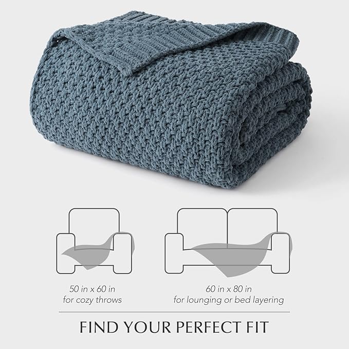 EVERGRACEHOME Chunky Chenille Knit Throw Blanket - Image 8