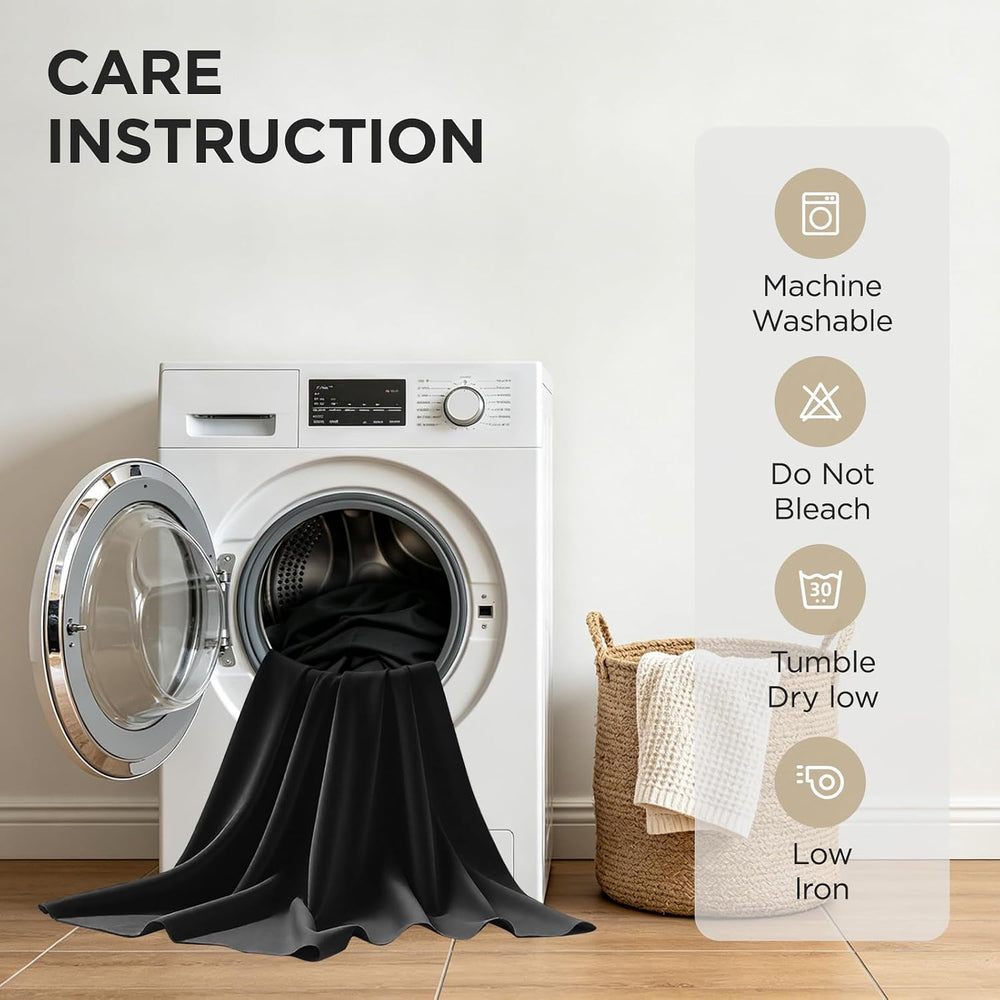 Joydeco Blackout Curtains for Bedroom, Black Out Curtains 108 Inch Long, Room...