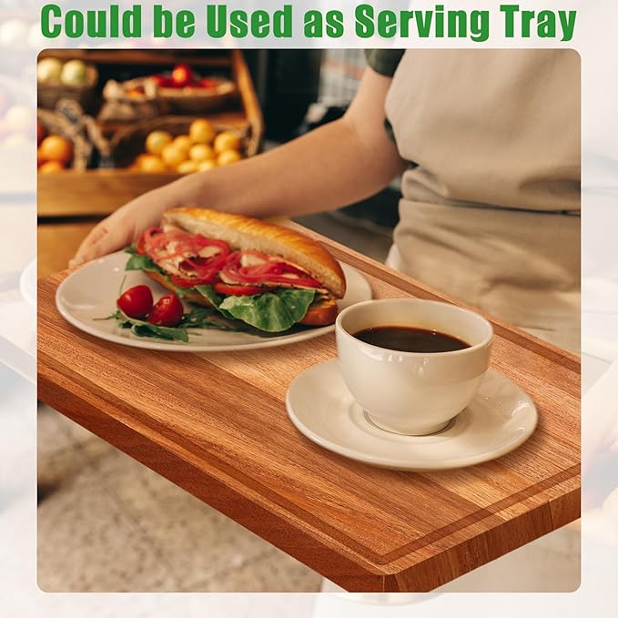 Eaasty 12 Set Extra Large Plain Cutting Board Bulk Heavy Duty Wood Cutting - Image 4