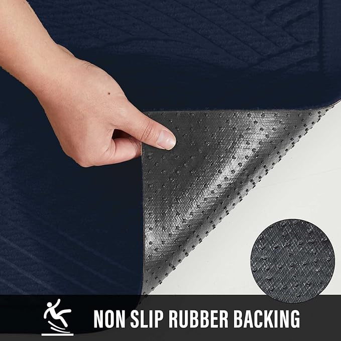 HIYARD Sturdy Front Door Mat, Absorbent Muddy Dirt Resist Welcome Door Mats - Image 3