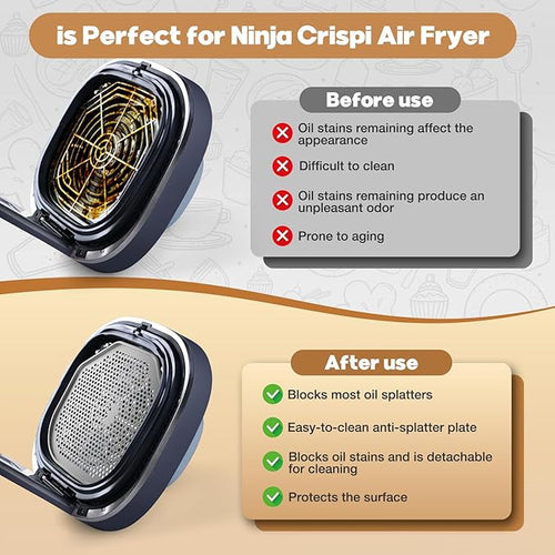 2 PCS Silicone Splatter Shield Heat-Resistant Splash Guard - Image 2