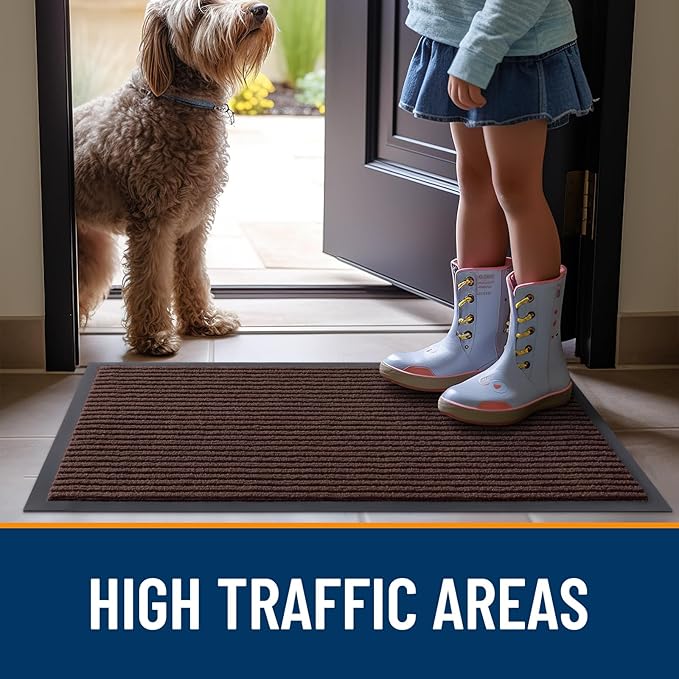 OLANLY Front Door Mat Indoor Outdoor Entrance, Waterproof Heavy Duty Doormat - Image 7