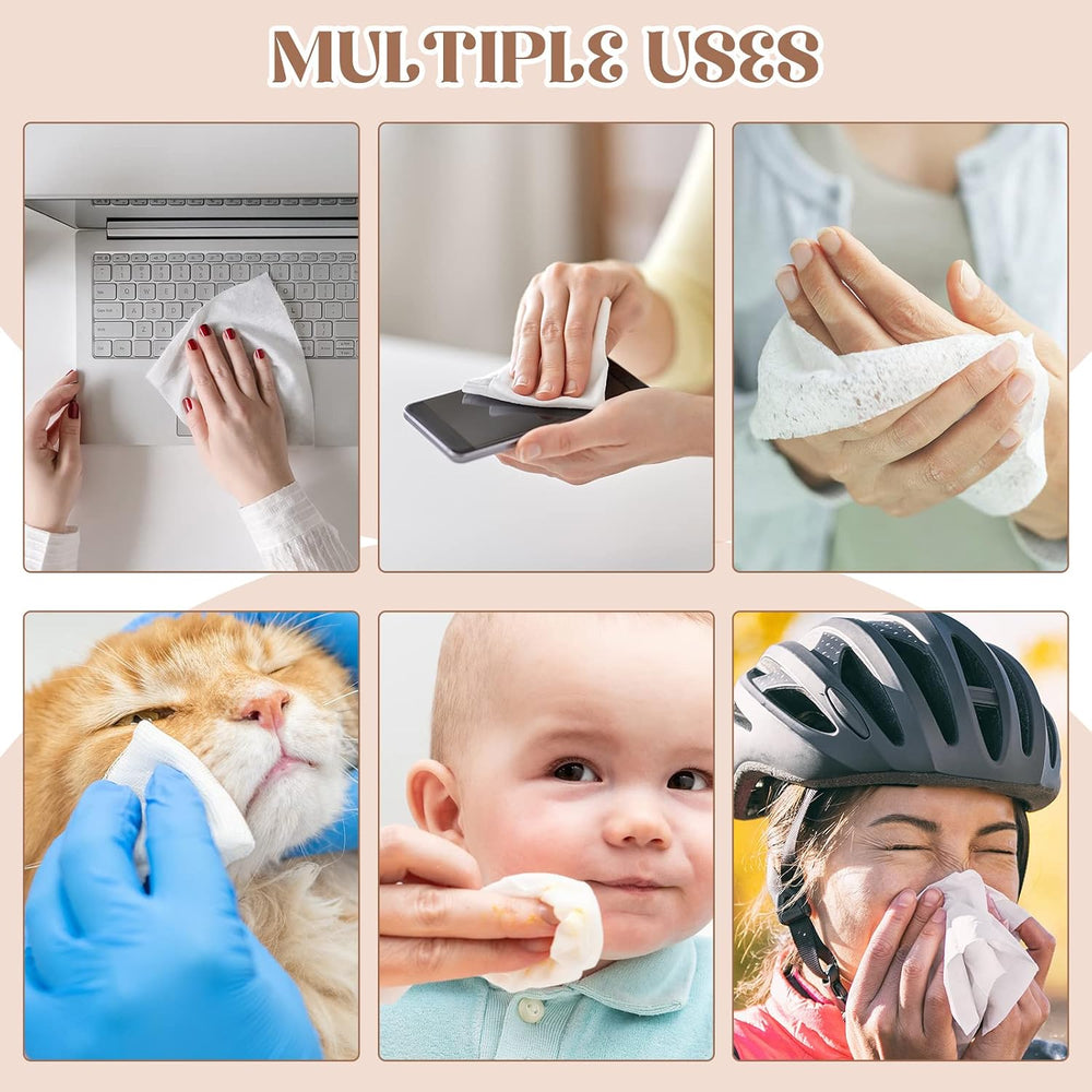 1000 Pcs Mini Compressed Paper Towels Tablets Disposable Travel Coin Tissues ...