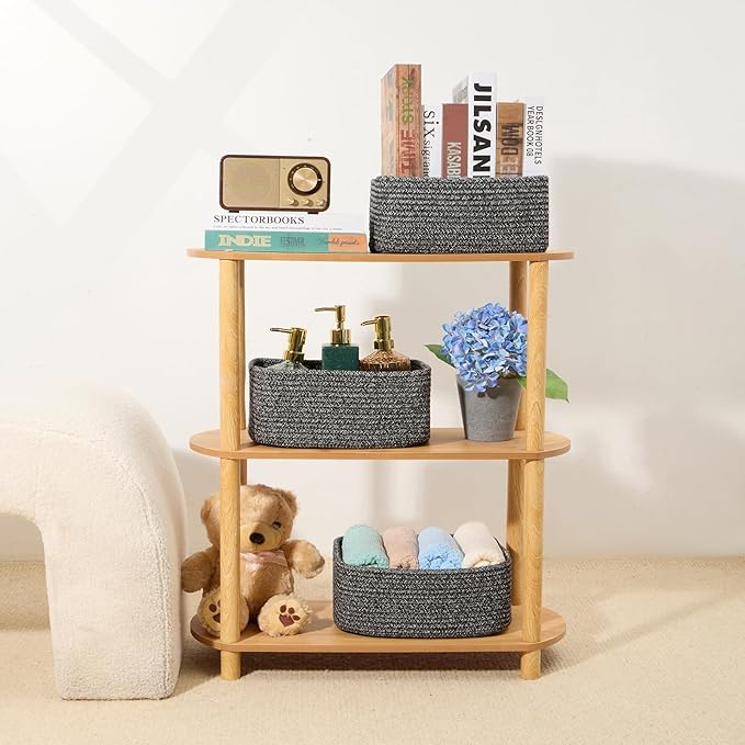 MiniArk Small Storage Baskets for Organizing | Closet Organizer Bins | Shelf - Image 6