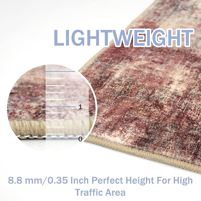 IOHOUZE Abstract Runner Rug 2x7 Ft Washable Runners - Image 5