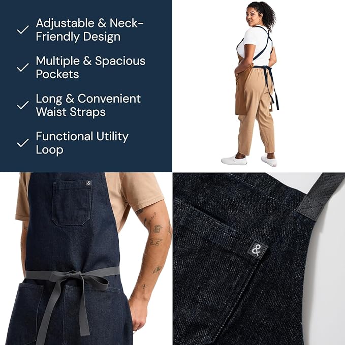 hedley & bennett Crossback Apron - Image 4