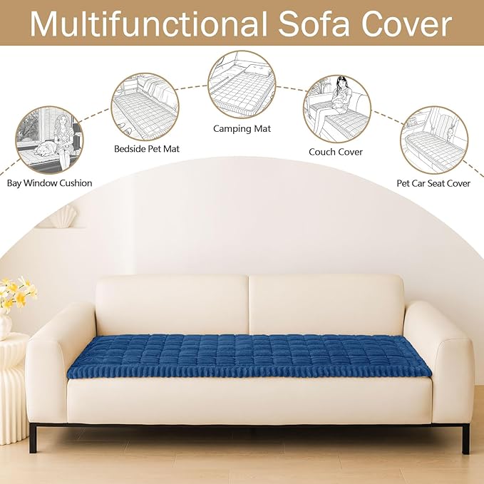 hyha Couch Covers for Dogs Washable, Non Slip Plush Dog Sofa Protectors - Image 3