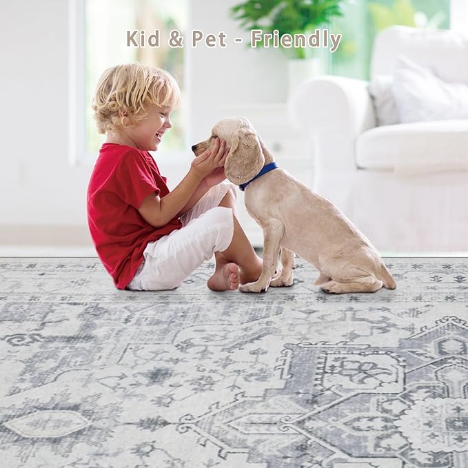 Area Rug 8x10 Washable Area Rugs - Image 6