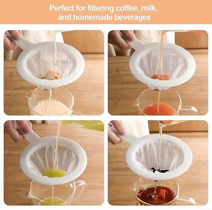 Ultra-Fine Nylon Mesh Strainer- Mini Kitchen Colander - Image 6