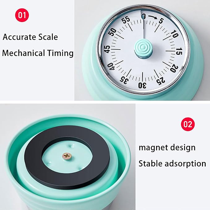 Elegant Stainless Steel Vintage Kitchen Timer - Image 8