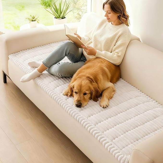 hyha Couch Covers for Dogs Washable, Non Slip Plush Dog Sofa Protectors - Image 2