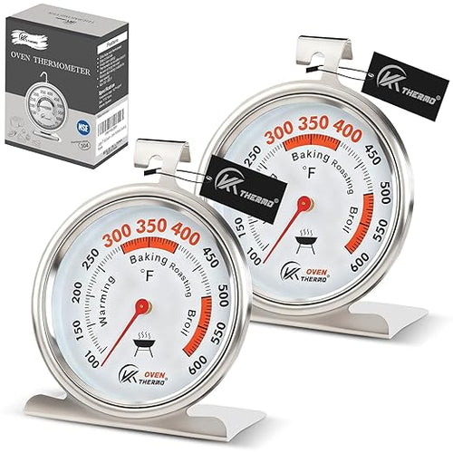 2.64" Oven Thermometer 100-600°F Kitchen Cooking Thermometer Instant Read by CloudHand