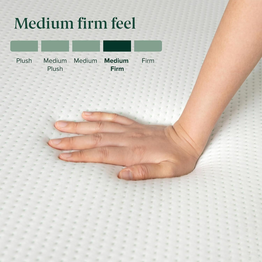 Zinus 6 Inch Twin Green Tea Memory Foam Mattress, Medium Firm Feel