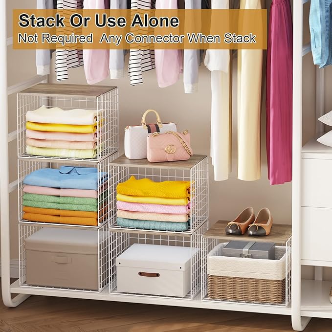Closet Organizers And Storage Shelf, Widened Opening, Heightened Height