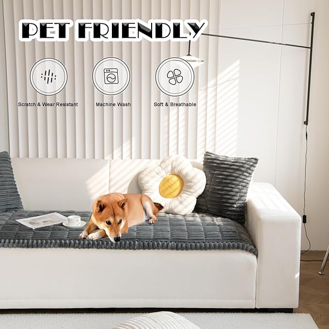ZQFFB Pet Couch Cover Dogs Washable Non-Slip Couch Protector Pet Friendly Dog - Image 2