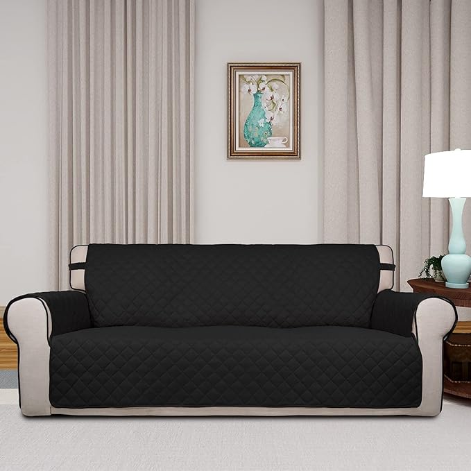 PureFit Reversible Quilted Sofa Cover, Water Resistant Slipcover Furniture - Image 2