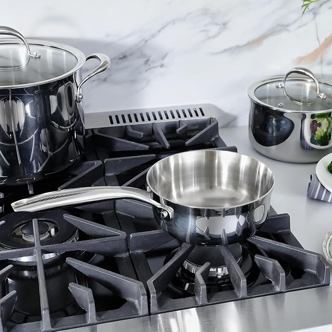 KEAWELL K3 Premium 1.5-Quart Tri-Ply Stainless Steel Saucepan - Image 4