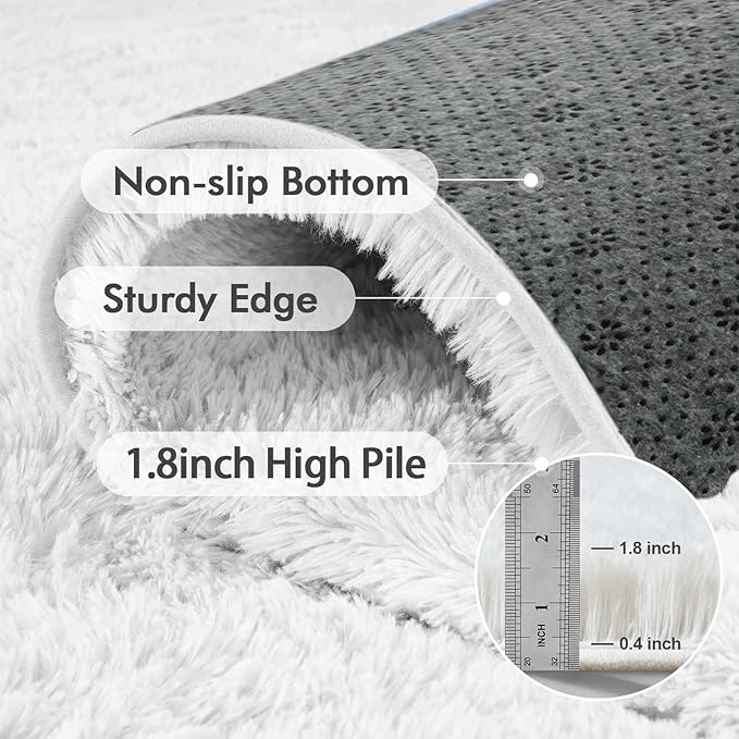8x10 Ft Extra Large Shag Rugs for Living Room, Ultra Soft Fluffy Furry Area - Image 6