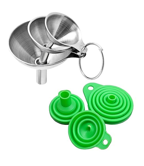 6pcs Kitchen Funnels for Filling Bottles, Small/Medium/Large Food Grade by YOFAN