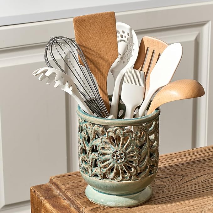 Farmhouse Kitchen Utensil Holder - Image 2