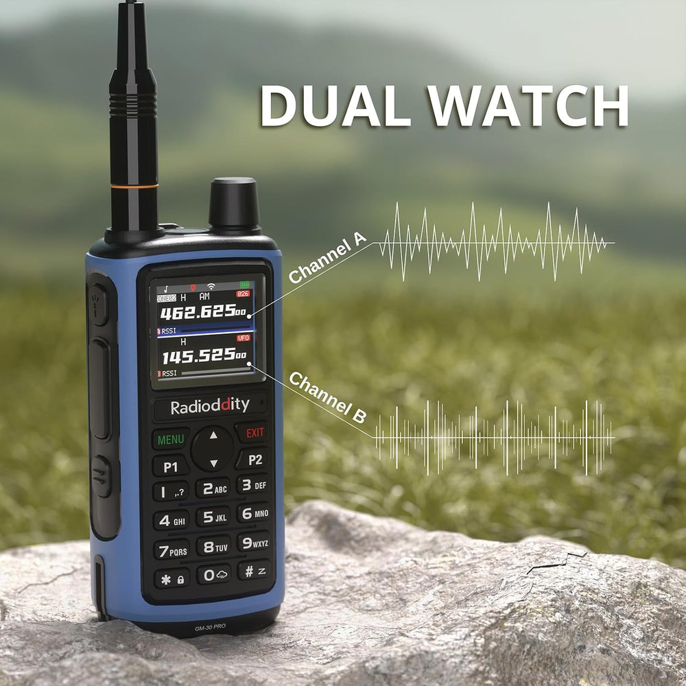 Radioddity GM-30 Pro GMRS Handheld Radio, App Wireless Programming, 1 Pack