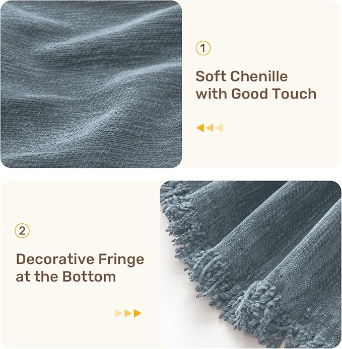 Sectional Couch Covers, 2 Pieces Washable L Shaped Couch Covers Sofa Blanket - Image 6