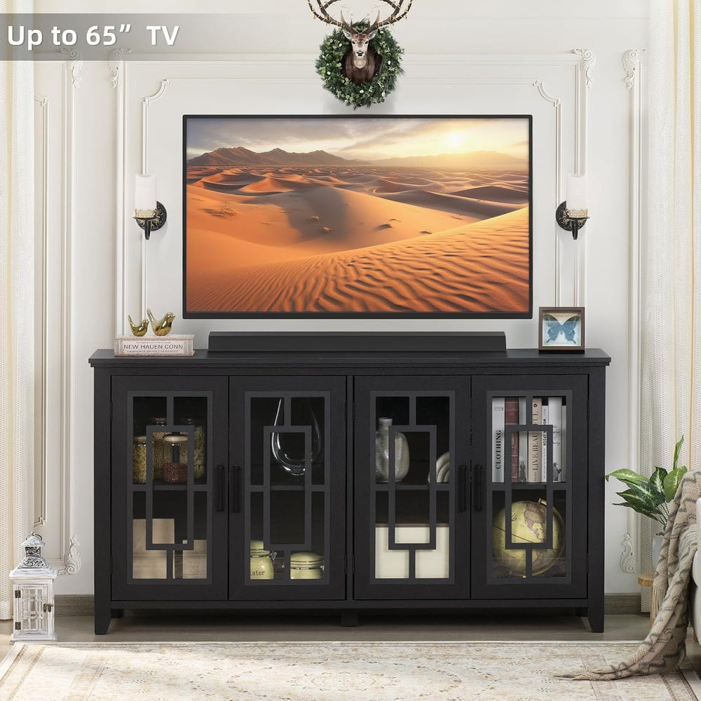 Joaxswe Large Sideboard Buffet Cabinet with Storage, 63" Farmhouse Crede...