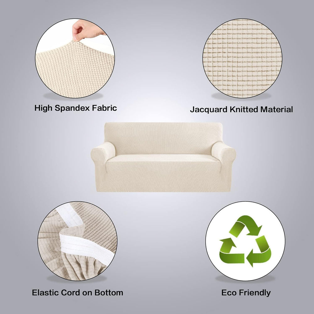 H.VERSAILTEX Stretch Sofa Covers for 3 Cushion Couch Covers Sofa Slipcovers f...