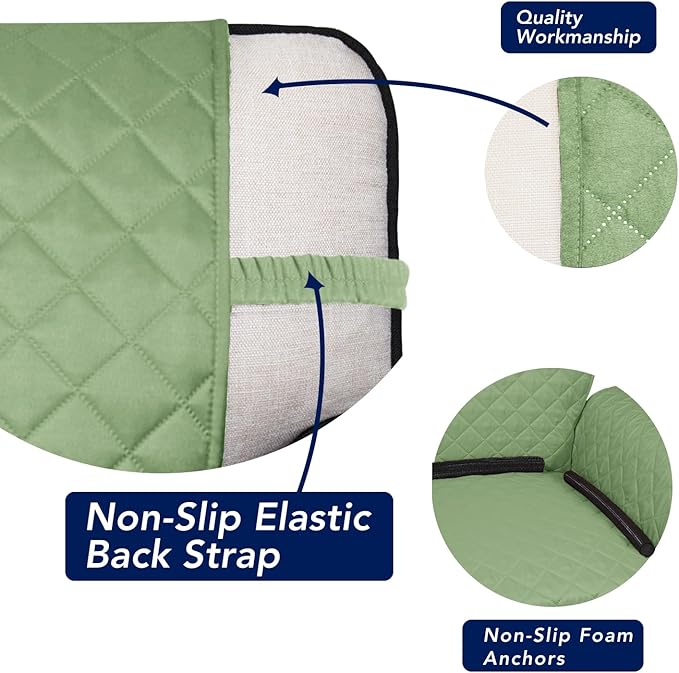 PureFit Reversible Quilted Sofa Cover, Water Resistant Slipcover Furniture - Image 3