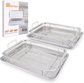 Air Fryer Basket for Oven 18.7"x12.8", 2 Pack Extra Large Air Fryer Basket and by DONGULI