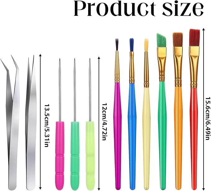 14 Pcs Cookie Decorating Tool Set, Easter Fondant Cake Decorating Brushes - Image 2