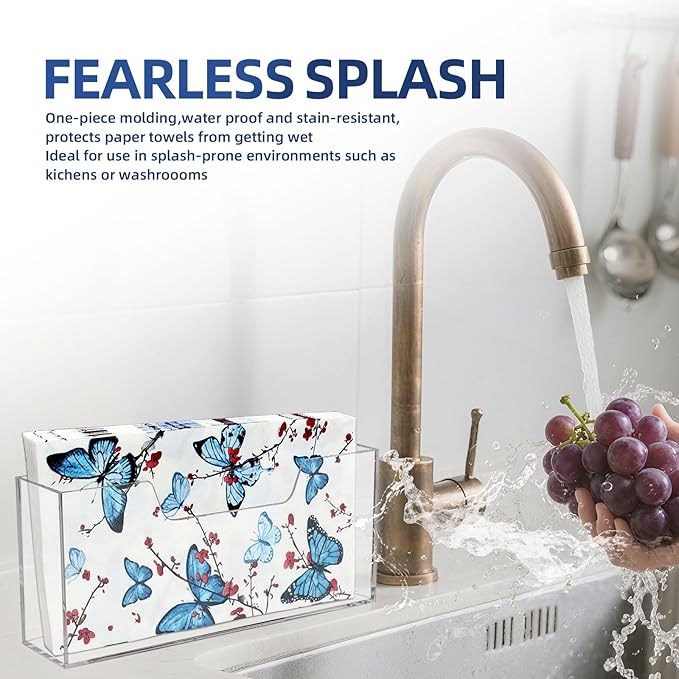 Waterproof Paper Towel holder, Acrylic Napkin Holder, Plastic Napkin Dispenser - Image 2
