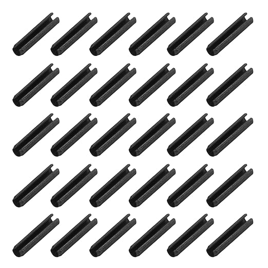 MECCANIXITY 120Pcs Slotted Split Roll Pins 2/25 Inch Dia. 2/5 Inch Length Steel by MECCANIXITY