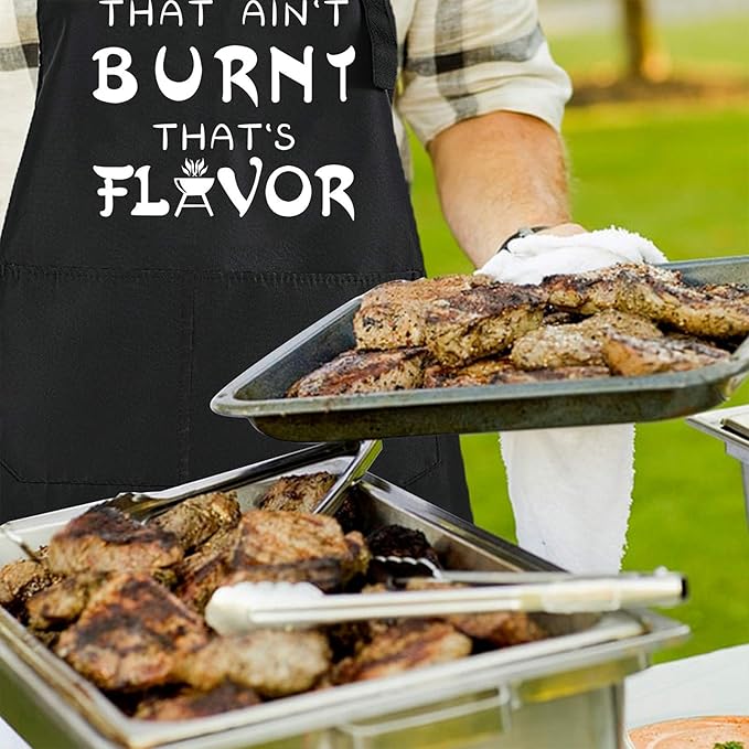 Rosoz Funny BBQ Black Chef Aprons - Image 7