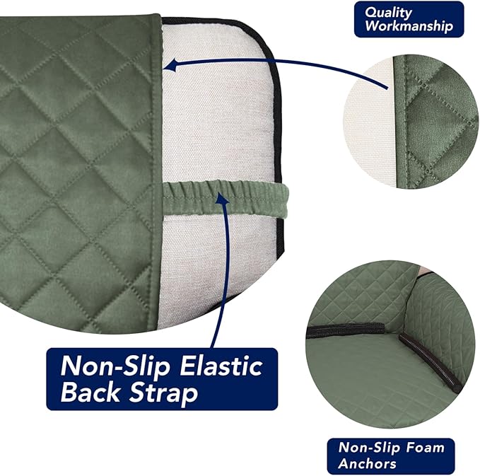 PureFit Reversible Quilted Sofa Cover, Water Resistant Slipcover Furniture - Image 3