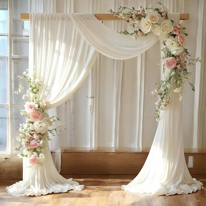 MDS Halloween Chiffon Draping Fabric - 2 Panel, 30" Wide x 30ft Long - S...