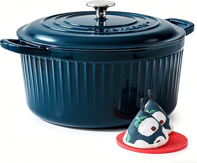 SENSARTE Enameled Cast Iron Dutch Oven Pot by SENSARTE
