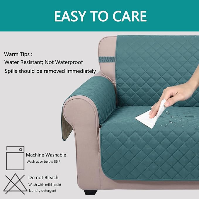 U-NICE HOME Recliner Chair Covers Reversible Chair Cover Pet Covers - Image 5