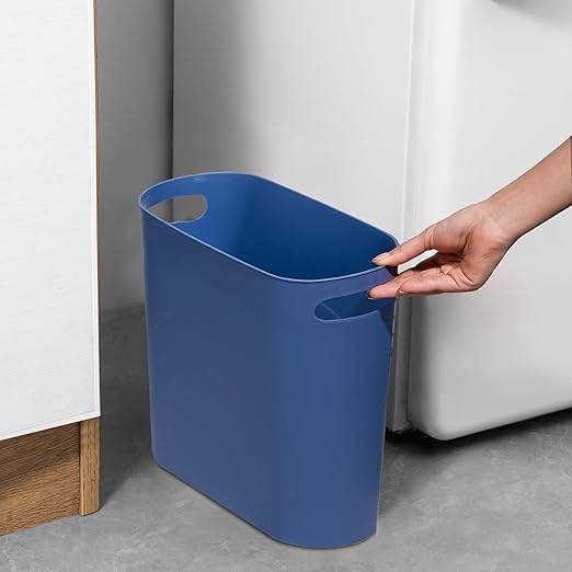 rejomiik Small Trash Can, 3.5 Gallon Slim Garbage Can Plastic Waste Basket - Image 2