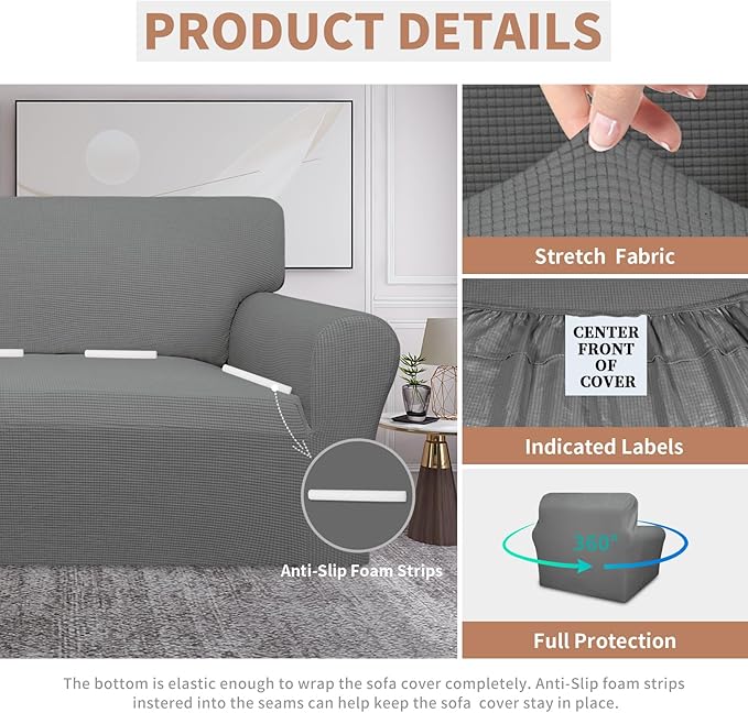 Easy-Going 100% Waterproof Chair Couch Cover, Dual Waterproof Sofa Cover - Image 4