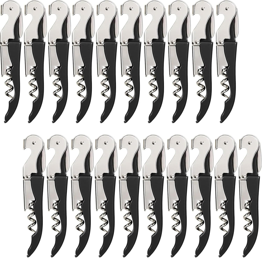 HYZ Wine Opener Bulk 20-Pack for Bartender, Professional Waiter Corkscrew Wine
