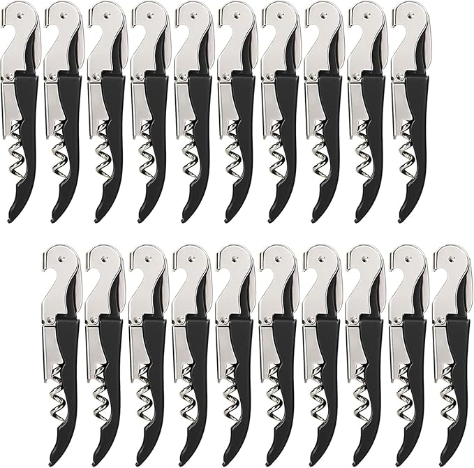 HYZ Wine Opener Bulk 20-Pack for Bartender, Professional Waiter Corkscrew Wine by HYZ