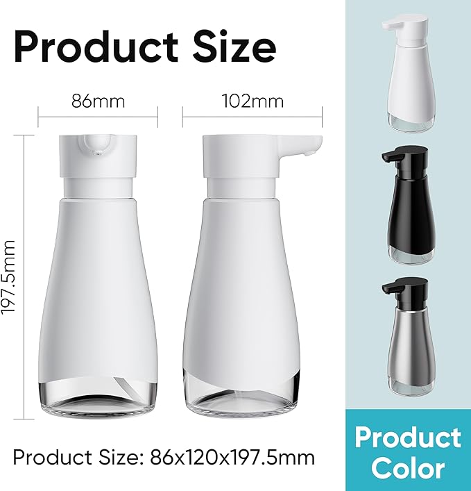 Oasis Creations 500 mL /17fl.oz Stainless Steel Liquid Soap Dispenser - Image 2