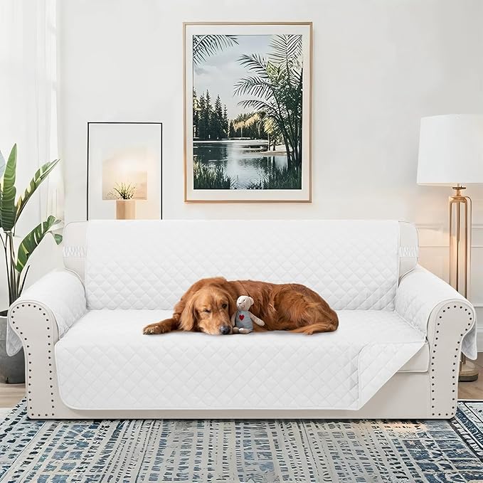 Reversible 4 Seater Sofa Cover 91 Inch Large Couch Cover Furniture - Image 2