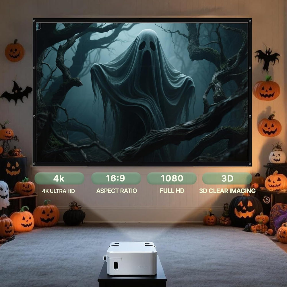 AAJK 120in Halloween Holographic Window Rear Projector Screen