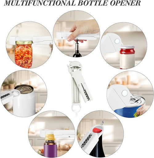 7 in 1 Jar Opener Bottle Opener and Wine Opener - Image 2
