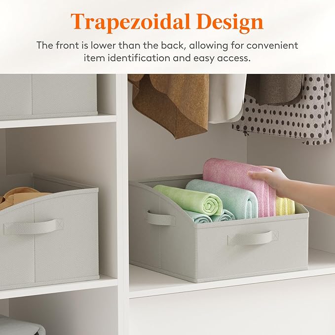 Lifewit Trapezoid Closet Storage Bins